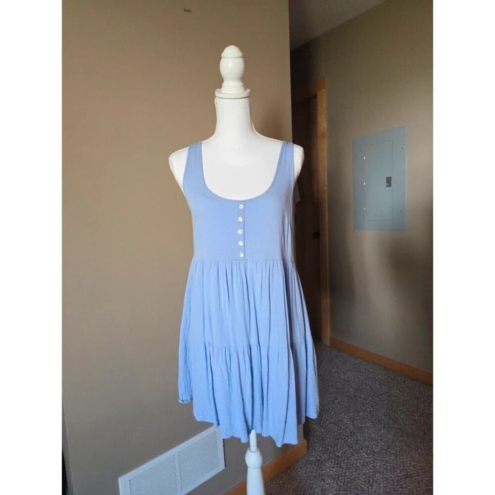 Forever 21 babydoll sleeveless dress periwinkle